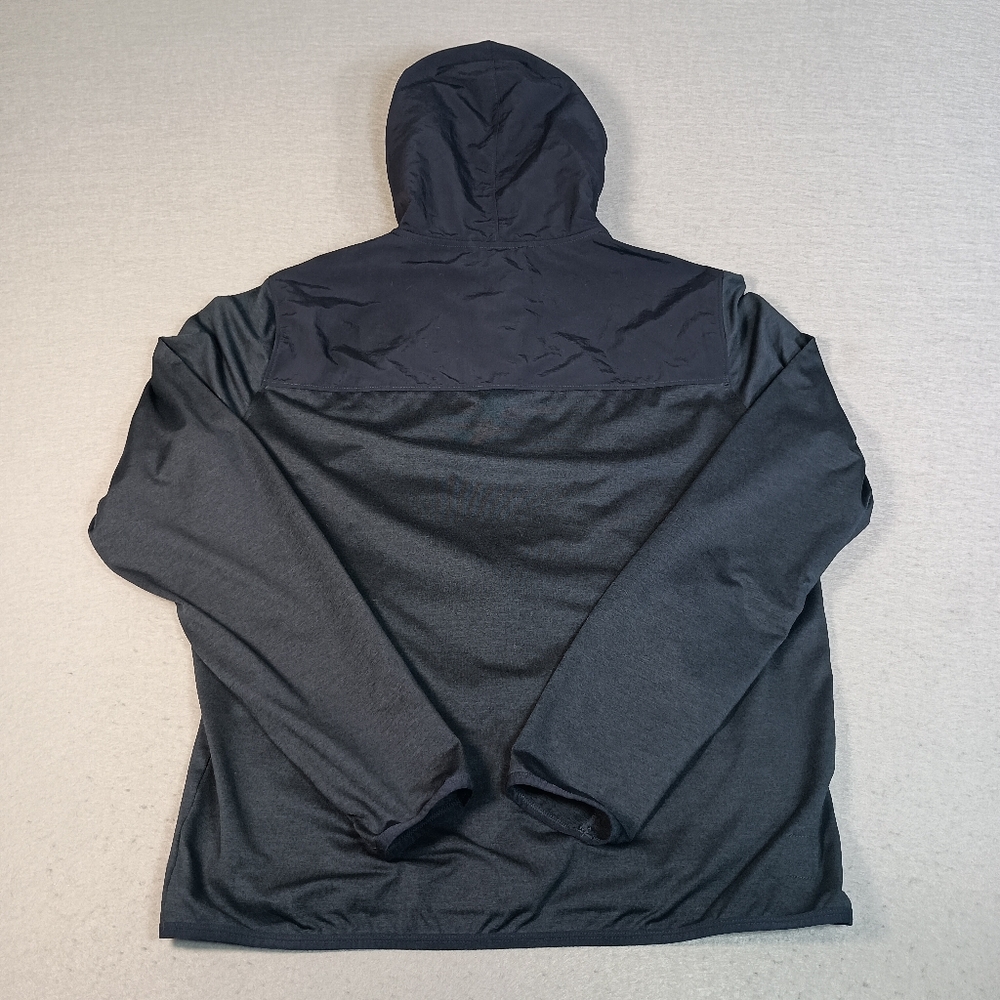 Vuori Sunday Element Men M Blue Performance Full Zip Hood 4 Way Stretch Jacket - Picture 3 of 7